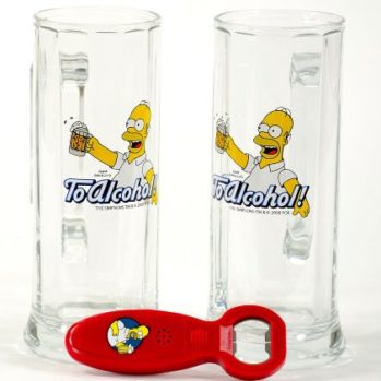 Set Bicchieri/ Apribottiglie Sonoro The Simpsons